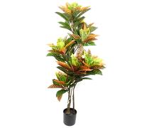 Leaf Design 140cm Artificial Codiaeum Tree with 179 Leaves