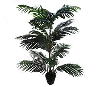 140cm Artificial Palm Tree - Extra Large Leaf Green One Size