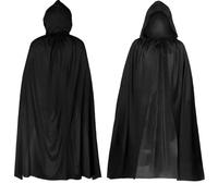 140CM Black Cape,Voldemort Costume Adult, Black Cape, Scream Traitors Cloak, Ghostface Costume, Ghost Face Halloween Masquerade Adult