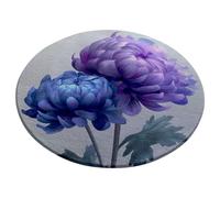 140Cm Chair Rug Round Kids Blue Purple Carpet for Living Room Bedroom,Carpet Round Area Rugs, Non Slip Short Pile Washable Soft Faux Wool Floor Mat