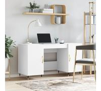 vidaXL Desk White 140x50x75 cm Engineered Wood