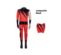 (140cm) Devil The Kane Cosplay Costume Childs Wwe Wrestler Jumpsuits Party Halloween