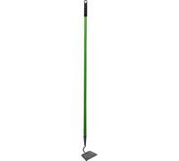 140cm Garden Draw Long Hoe with Handle - Carbon Steel Heavy Duty Garden Tool Cultivator | Dutch, Draw, & Edge Hoes, Outdoor Gardening Tools | Shaping Soil Digging | Black Rubber Grip Handle - Green