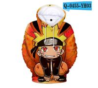 (140cm) Kid/adult Naruto 3d Sweatshirt Cosplay Anime Peripheral Digital Printing Naruto Series Sweater Hoodie Top Style P-3