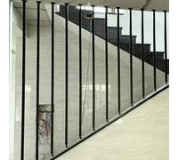 140cm Outdoor Stair ils Metal Railing Set with Mounting Kit Safety Grip for Steps Room Divider Post Staircase Guard (Style 3)