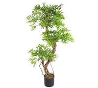 Large Artificial Tree Japanese Fruticosa Ficus Tree Plain Plastic Pot 140Cm Botanik
