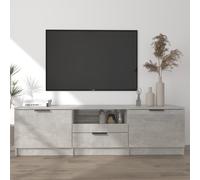vidaXL TV Cabinet Concrete Grey 140x35x40 cm Engineered Wood