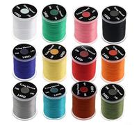140D Nylon Fly Tying Thread Kit for Tying Nymphs, Dry/Wet Flies and Streamers (12PCS)