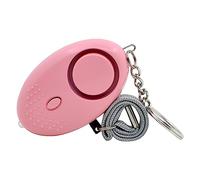 140DB Security Alarms Keychain with LED Light, Portable Defence Alarm, Self-Protection Loud Alarm, Panic Alarm for Men, Women, Children, and Elders (Pink)
