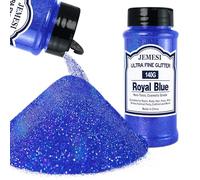 140g/5oz Holographic Ultra Fine Glitter, 1/128" Royal Blue Cosmetic Glitter, Safe for Hair Face Body Nail & Festival Makeup, Iridescent Glitters for Resin Tumblers Art Crafts