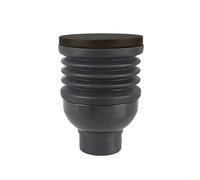 140g Silicone Single Dose Coffee for hopper with Walnut Wood Lid, Black Blow Bin Cleaning Tool Compatible with for eureka MMG Coffee Grinders(black)