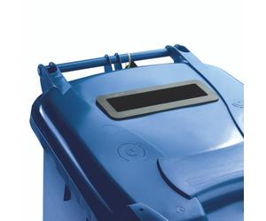 140L Locked Blue Wheelie Bin 377891