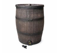 140L Water Butt Barrel - Oak Effect - FREE UK P&P