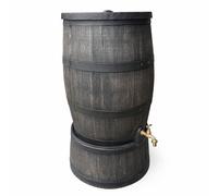 140L Water Butt Barrel - Oak Effect - FREE UK P&P
