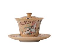 140ml/5oz ceramic kiln glazes three talents to cover bowls. Simple and large household creativity-Nine-color deer