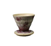 140Ml/5oz Japanese handmade rough pottery retro creative ceramic hand brew latte cup - coffee foot cup - gradual change purple