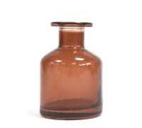 140Ml Brown Round Reed Diffuser Bottle - Stylish Home Fragrance Accessory