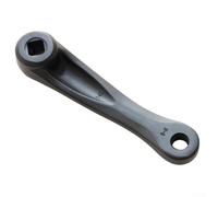 140mm 152mm Bike Left Crank Arm with Rhombic Bottom Bracket Hole Compatible with Standard For 14mm Thread Pedals Forged Aluminum (140mm)