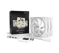 be quiet! Light Wings ARGB 140mm PWM Fan White - Triple Pack