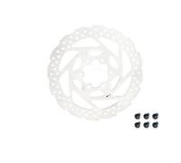 140mm Floating Disc Brake For Rotor with 6 Bolt Mount for Road Bikes, Ebikes, Mountain Bikes Designed for Efficient Heat Dissipation and Quiet Operation (4 White)