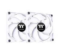 140mm Thermaltake CT140 2-Pack, White, 7 Blade, Hydraulic Bearing, 1500RPM, 77.3