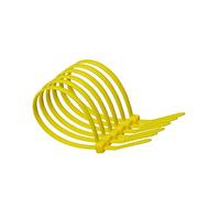 140mm x 3.6mm Yellow Heavy Duty Nylon Cable Ties : Supplied in Sealed Poly Bag of 100