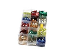 140pc Assorted Standard Auto Car Truck Blade Fuses Set- 5A/7.5A/10A /15A /20A /25A /30A -ATC/ATO+ATM Mini Protected circuits