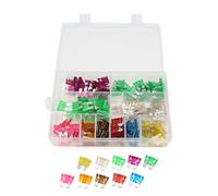 140Pcs 3A 5A 7.5A 10A 15A 20A 25A 30A 35A 40A ATC ATO Auto Car Truck Regular Blade Fuse Kit