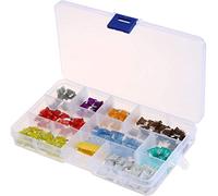 140pcs Assorted Auto Car Truck Micro Mini Blade Fuse Assortment 2 3 5 7.5 10 15 20 25 30 35 40AMP Car Boat Truck SUV Automotive Protected circuits