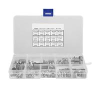 140pcs Metric Wire Thread Insert Kit, Stainless Steel Thread Repair Tool Set, High Strength Wear Internal Thread Repair, Includes M3 M4 M5 M6 M8 M10 M12 and UNC