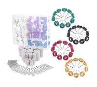 140PCS Polishing Buffing Wheel for Dremel, Polishing Kit for Rotary Tool Accessories, Metal Polishing kit with 3mm Shank Abrasive Wool Felt Polishing Wheels with Box,for Metal Polishing Jade Glass Gri