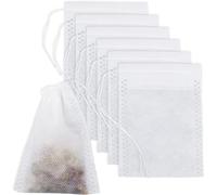 140pcs Reusable Empty Tea Bags with Drawstring - Tea Filter Infuser for Loose Tea and Spices (Sizes: 70pcs 5 x 7 cm & 70pcs 7 x 9 cm)