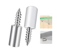 140pcs Shelf Support Pegs， Ø7.5mm Shelf Pins with Non-Slip Sleeve Self-Tapping Screws One-Piece Shelf Pegs Metal Shelves Pins for Kitchen Cabinet Wardrobe Cupboards Furniture （White）