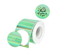 140Pcs Shimmering Round Thermal Labels Sticker Oil and Water Resistant for Document Organization and Decoration Strong Adhesive Labels
