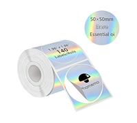 140Pcs Shimmering Round Thermal Labels Sticker Oil and Water Resistant for Document Organization and Craft Decoration Warehouse Management Labels