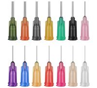 140pcs Syringe Needles Blunt Tip, 1/2 Inch Industrial Dispensing Needles, Liquid Dispenser Needle, Straight Needle for Refilling, Inks and Syringes