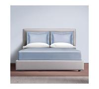140S Egyptian Long-staple Cotton Fitted Sheet Luxury Satin Bed Linen Silky Soft High-End 30cm Or 40cm Deep Pocket Bottom Sheet For Twin Full Queen King Cal King Single Double 1 Piece Only