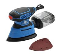 140W Electric Detail Sander Corded Palm Mouse Wood Sanding + Pads