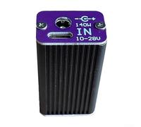 140W PD Fast Charging Converter for Type-C | 12V 24V DC to USB-C PD 3.0 | Dual-Port Output with Aluminum Alloy Shell | Compatible with Laptop, Monitor, Power Bank