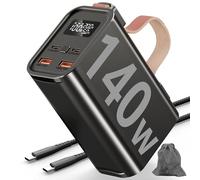 140W Power Bank 50000mAh:Large Portable Laptop Powerbank 4 Outputs & 2 Inputs External Mobile Phone Battery PD3.1 QC4.0 Fast Charging USB C Power Bank with LED Display Charger for Smartphones Outdoor