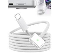 140W USB-C to MagSafe 3 Charging Cable for MacBook Pro 14" 16" M1 M2 M3 M4 | 6FT Type-C to Mag 3 Cord for Mac Book Air 13-15 inch 2021-2025 Super Fast Charge Magnetic LED Indicator Nylon Braided