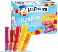 140x Mr. Freeze Pops Assorted Flavours| (Cola, Lemonade Raspberry Strawberry Tropical) Ice Lollies