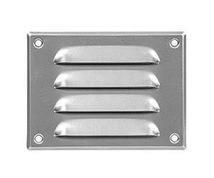 140x105mm / 6x4" inch Grey Metal Air Vent Grille Cover with Insect Mesh - Ventilation Cover