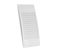 140x300mm / 5.5x12 inch Air Vent Cover - Adjustable Ventilation Grille with Flyscreen - ABS Plastic White