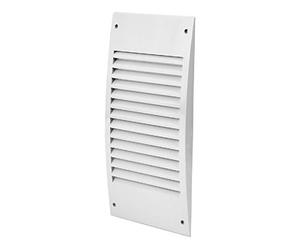 140x300mm / 5.5x12 inch Air Vent Cover - Ventilation Grille with Flyscreen - ABS Plastic White