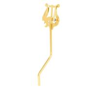 140x46mm Alto Saxophone Lyre Sheet Music Clip 4x4mm Post, Gold
