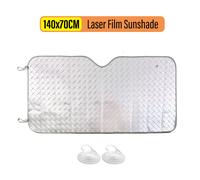 (140x70cm Laser Film) Sun Shade Visor Folding Windshield Block Cover Protector for Car Front Window