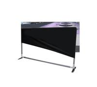 140x72cm Table Tennis with Cloth Baffle,Black Pickleball Court Divider,for Playing Field Home Community Game Room(140x72cm/6pieces)