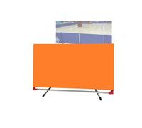 140x75cm Contest Surround Baffle Block,Table Tennis with 420D Cloth,Ping Pong Field Fence,for Quicker and Easier Pick Up(Orange,140x75cm/4pieces)