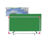 140x75cm Ping Pong Field Fence,Splicable Contest Surround Baffle Block,600D Cloth Court, for Quicker Pick Up Balls(Green,140x75cm/10pieces)